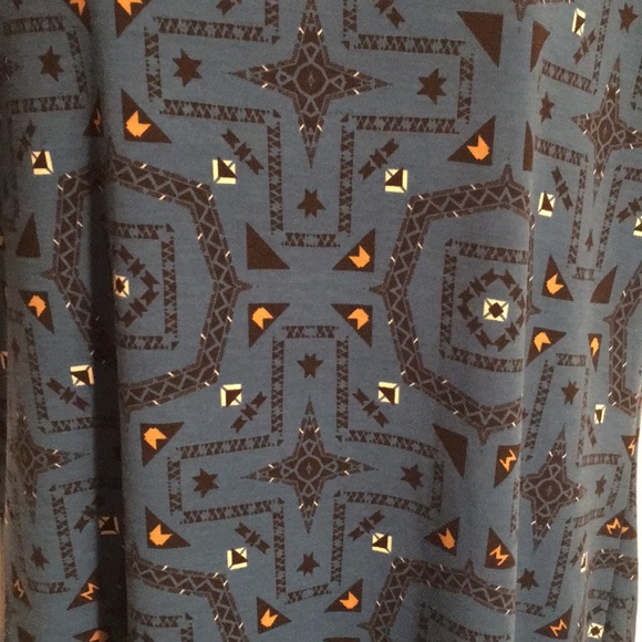 Turquoise tribal pattern Lularoe Julia dress XL - Picture 3 of 6